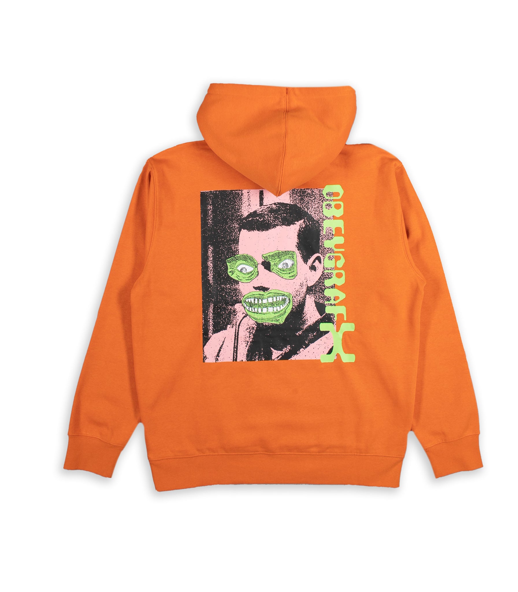 Felpa Cappuccio Obey Grafx Arancio Uomo