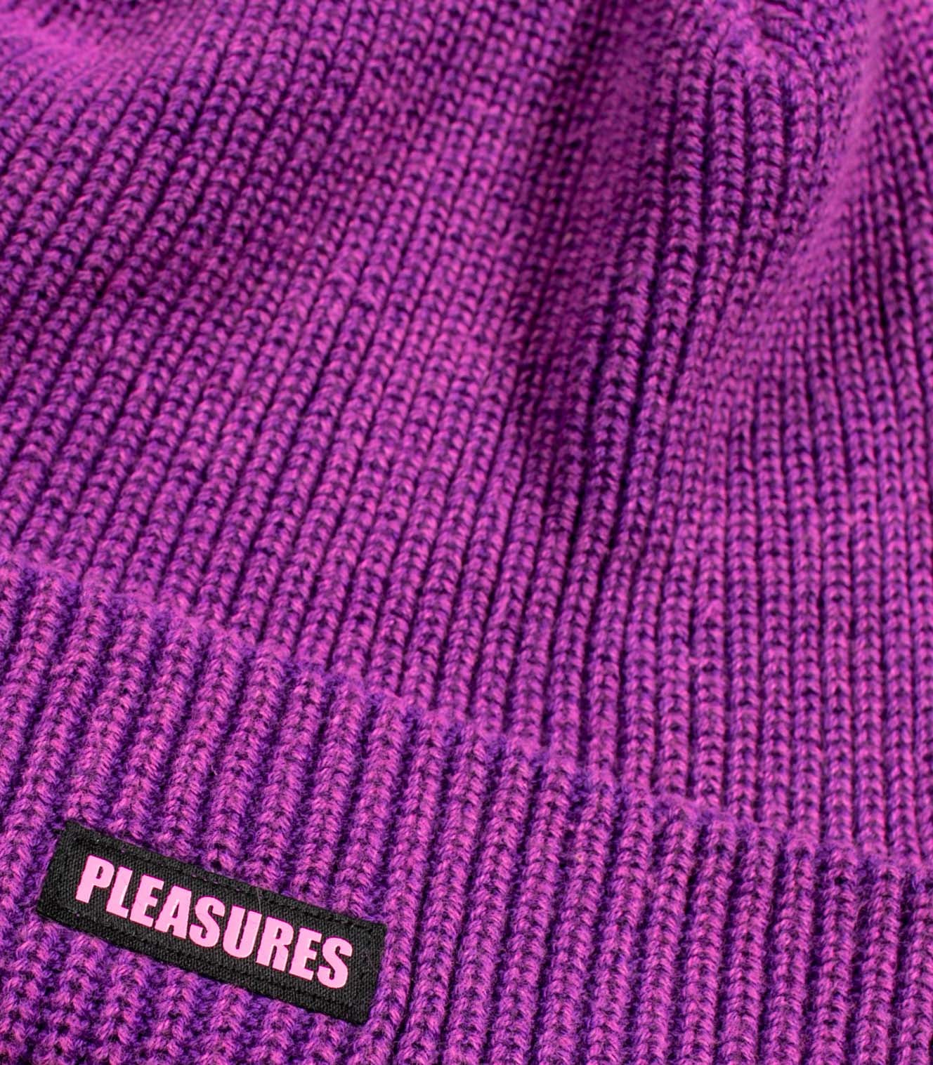 Cuffia Pleasures Impact Logo Beanie Viola