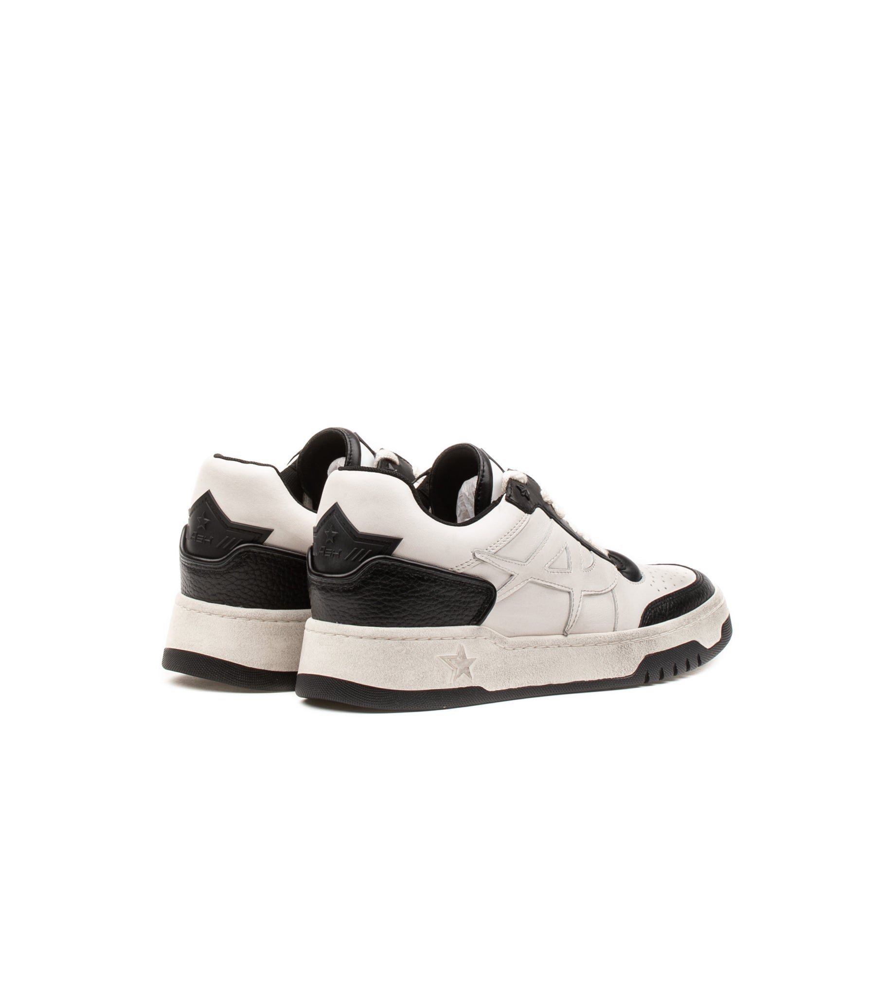 Ash Blake Tumb Leather Gardenia Bianco Nero Donna