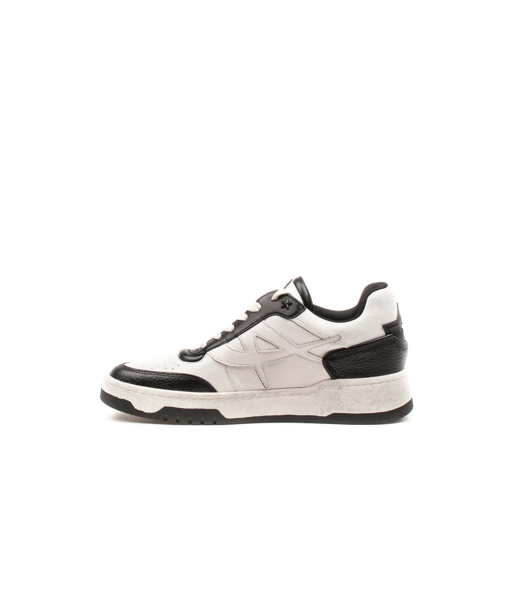 Ash Blake Tumb Leather Gardenia Bianco Nero Donna
