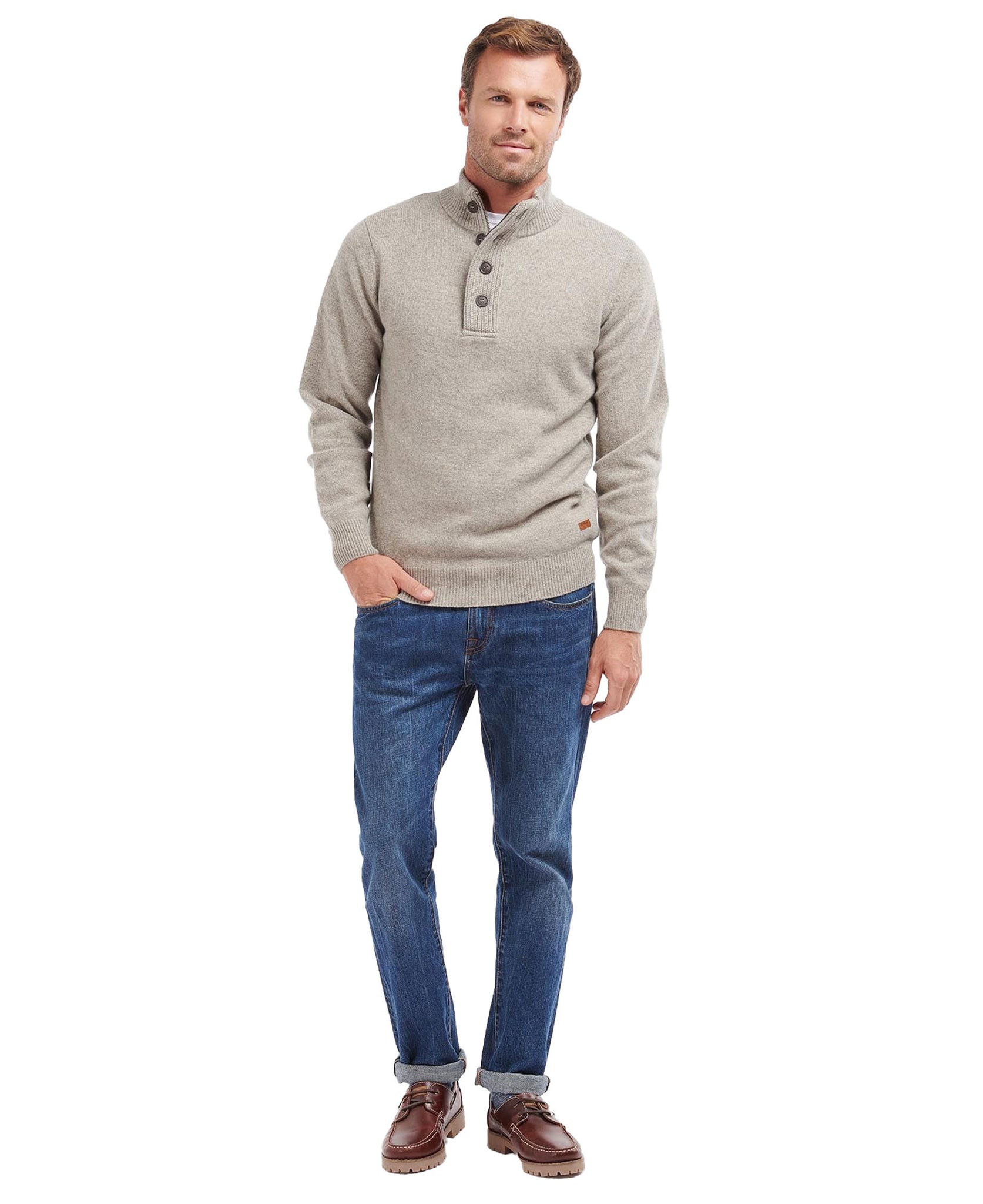 Maglia Barbour Essential Patch Half Zip Uomo