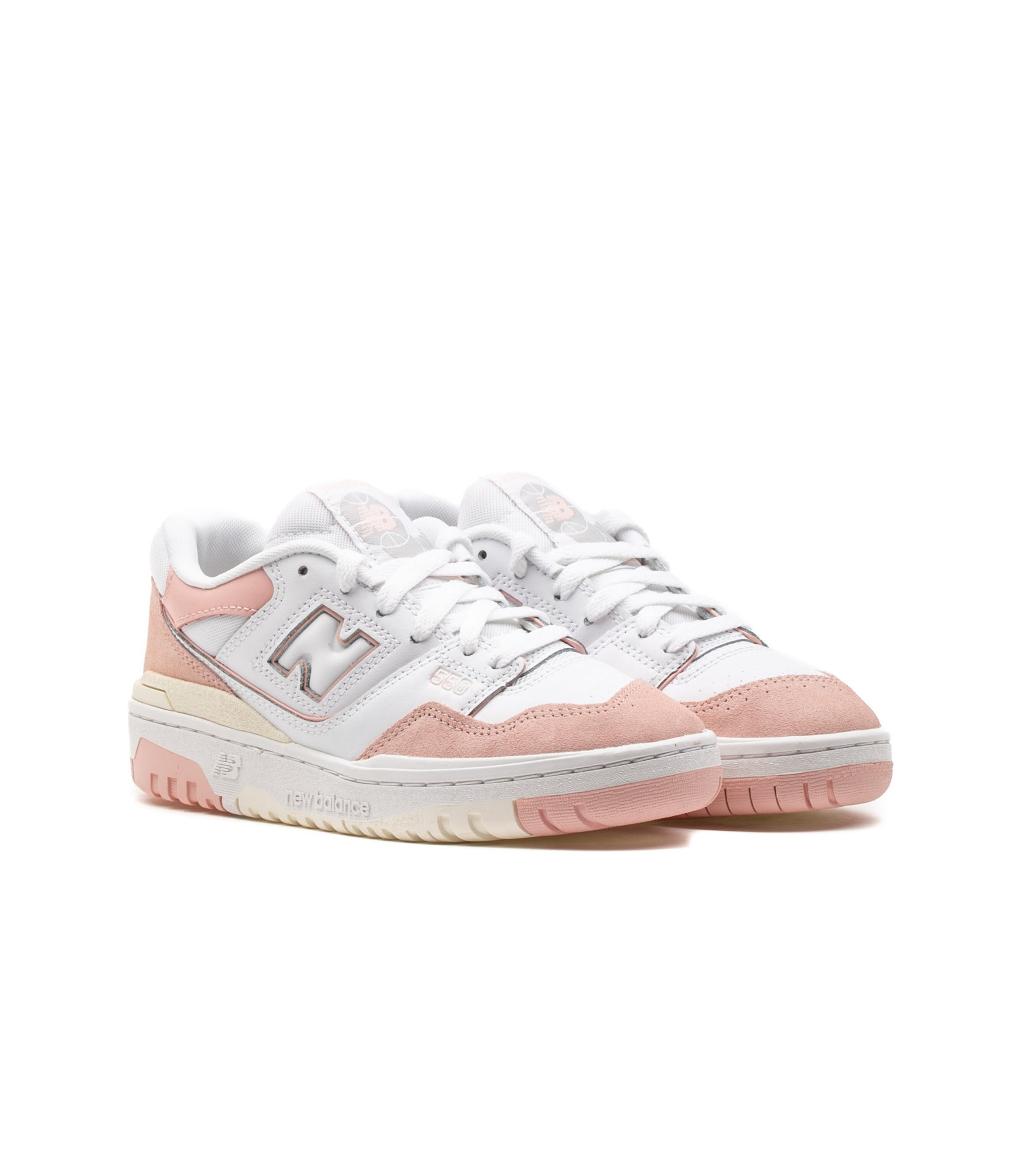 New Balance 550 Bianco Rosa Ragazza