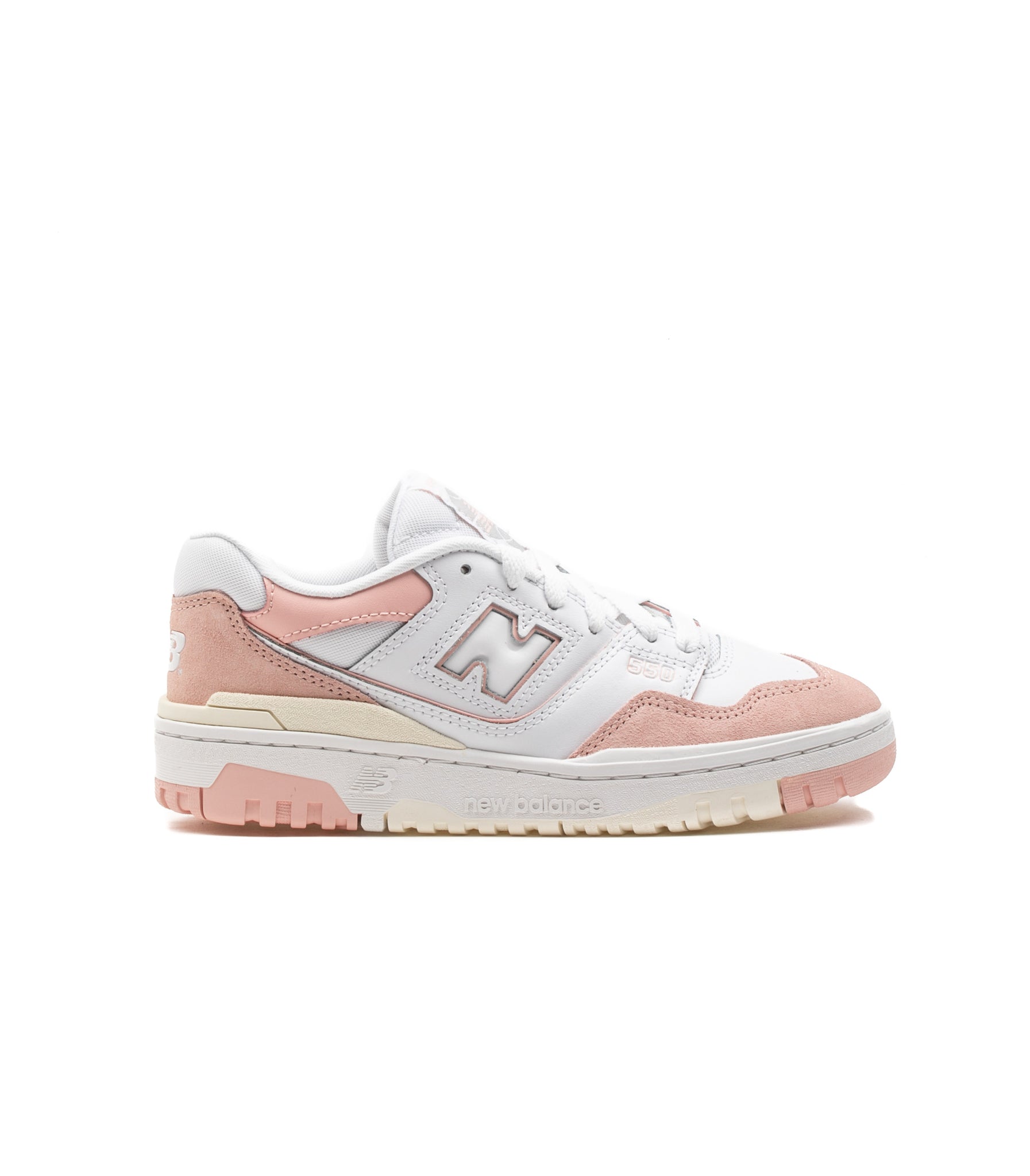 New Balance 550 Bianco Rosa Ragazza