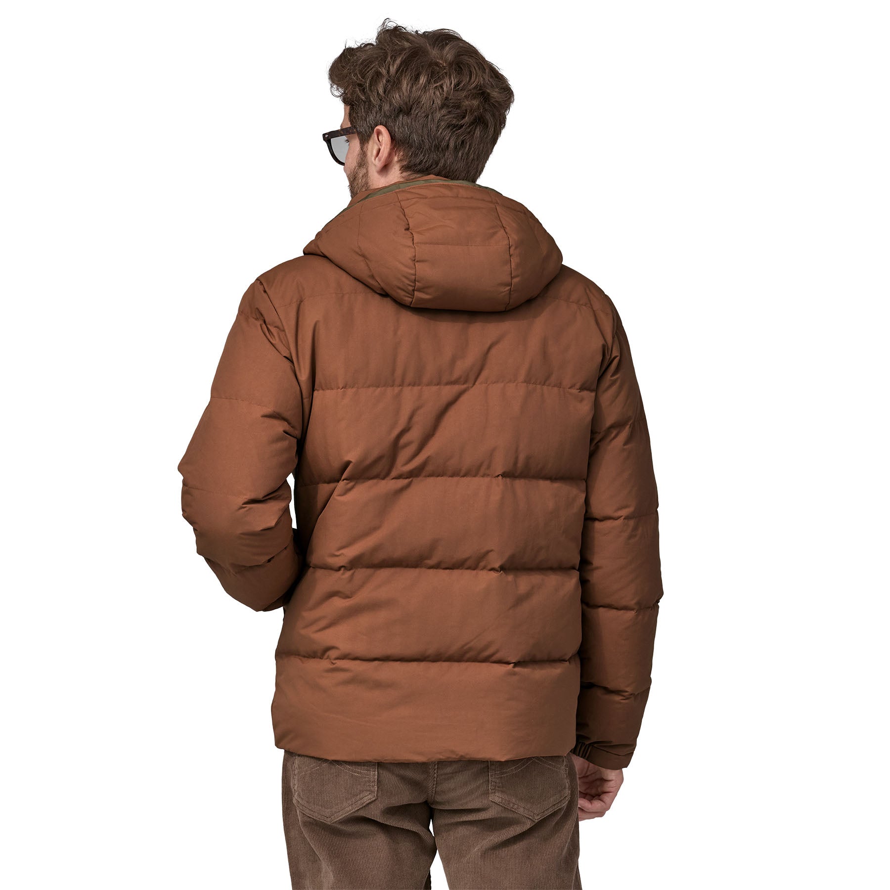 Piumino Patagonia Downdrift Marrone Uomo