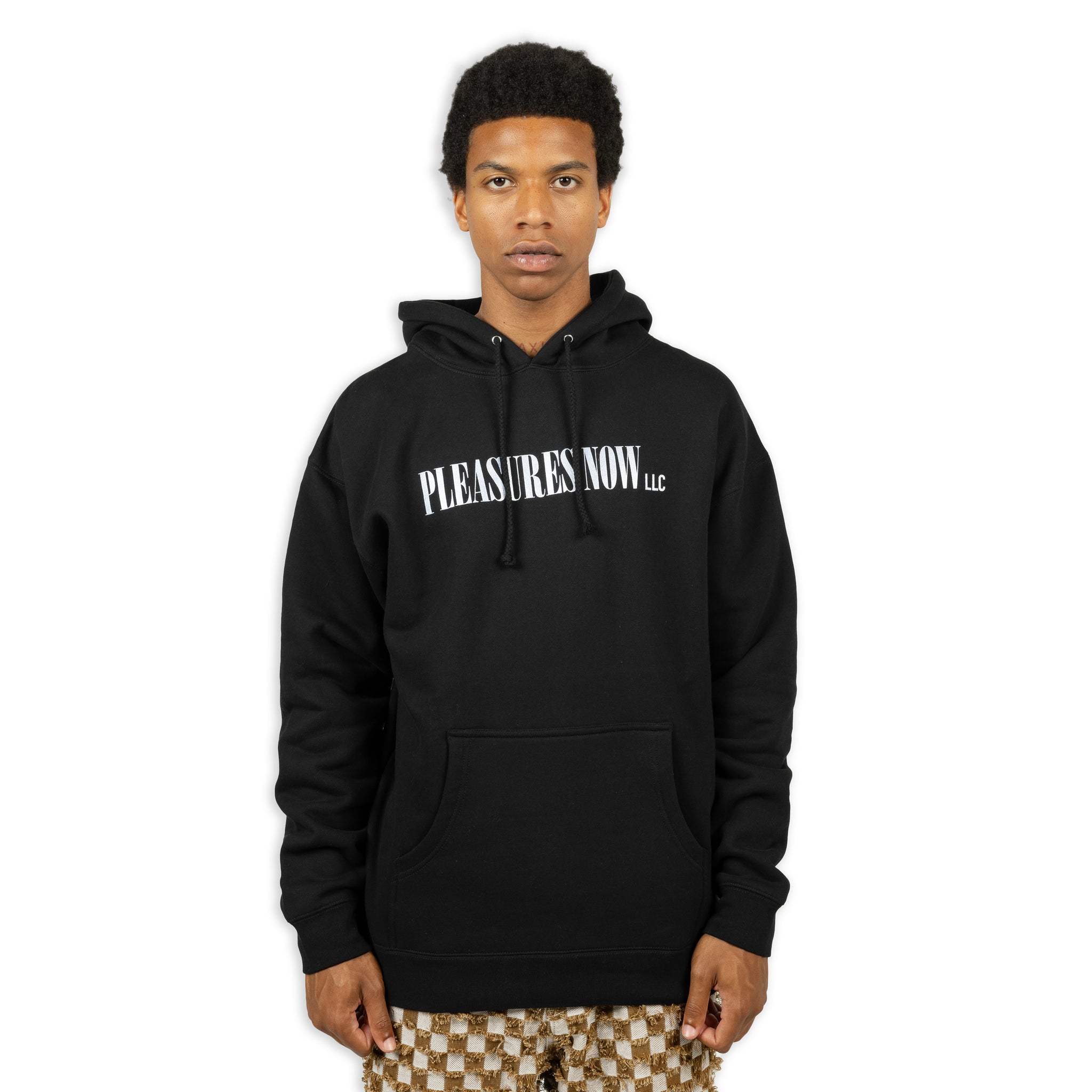 Pleasures Black Llc Hoodie