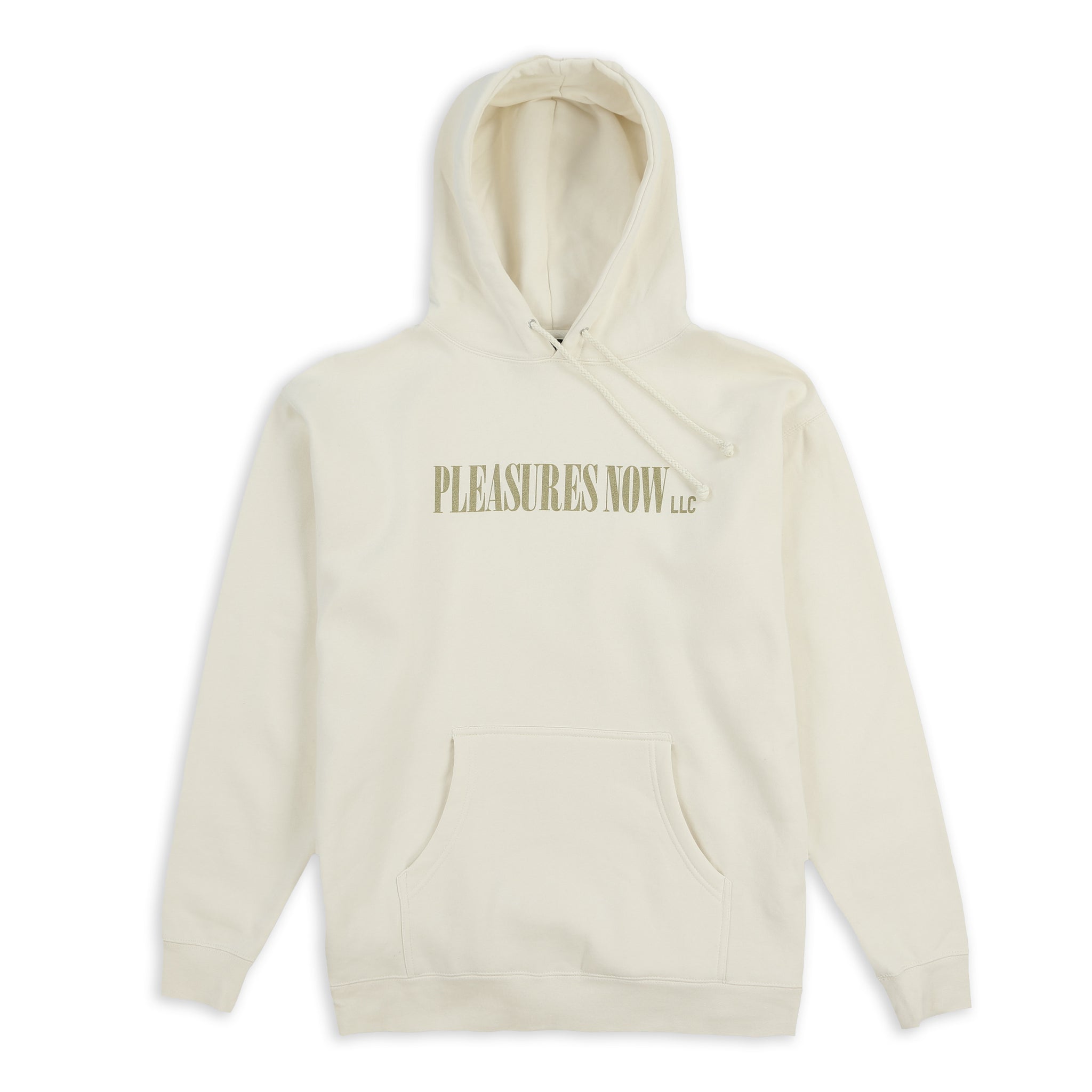 Pleasures Black Llc Hoodie Bone