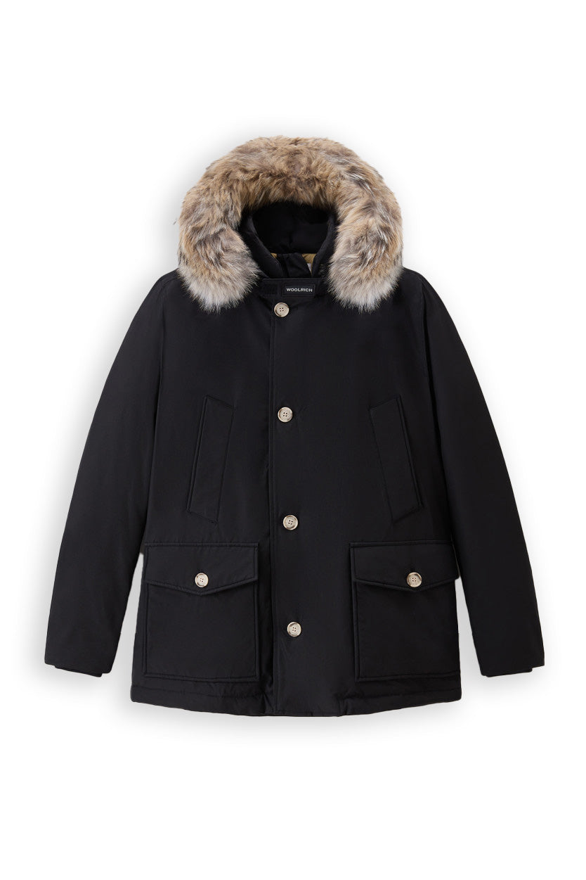 Woolrich Arctic Detachable Fur Anorak Nero Uomo