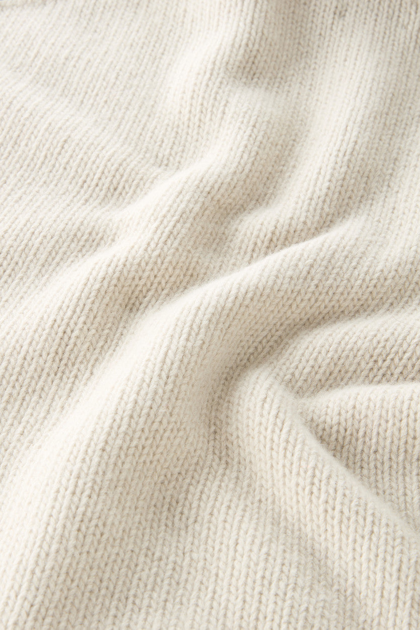 Maglia Woolrich Wool Cable' Turtleneck Latte Donna
