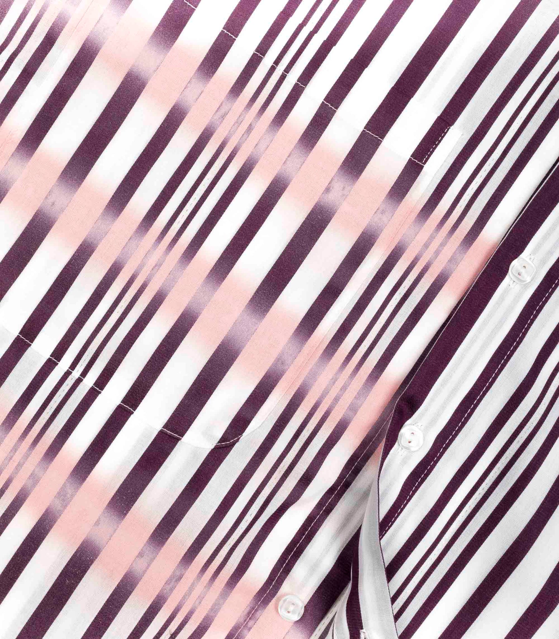 Core Late Camicia Over Righe Spray Bordeaux