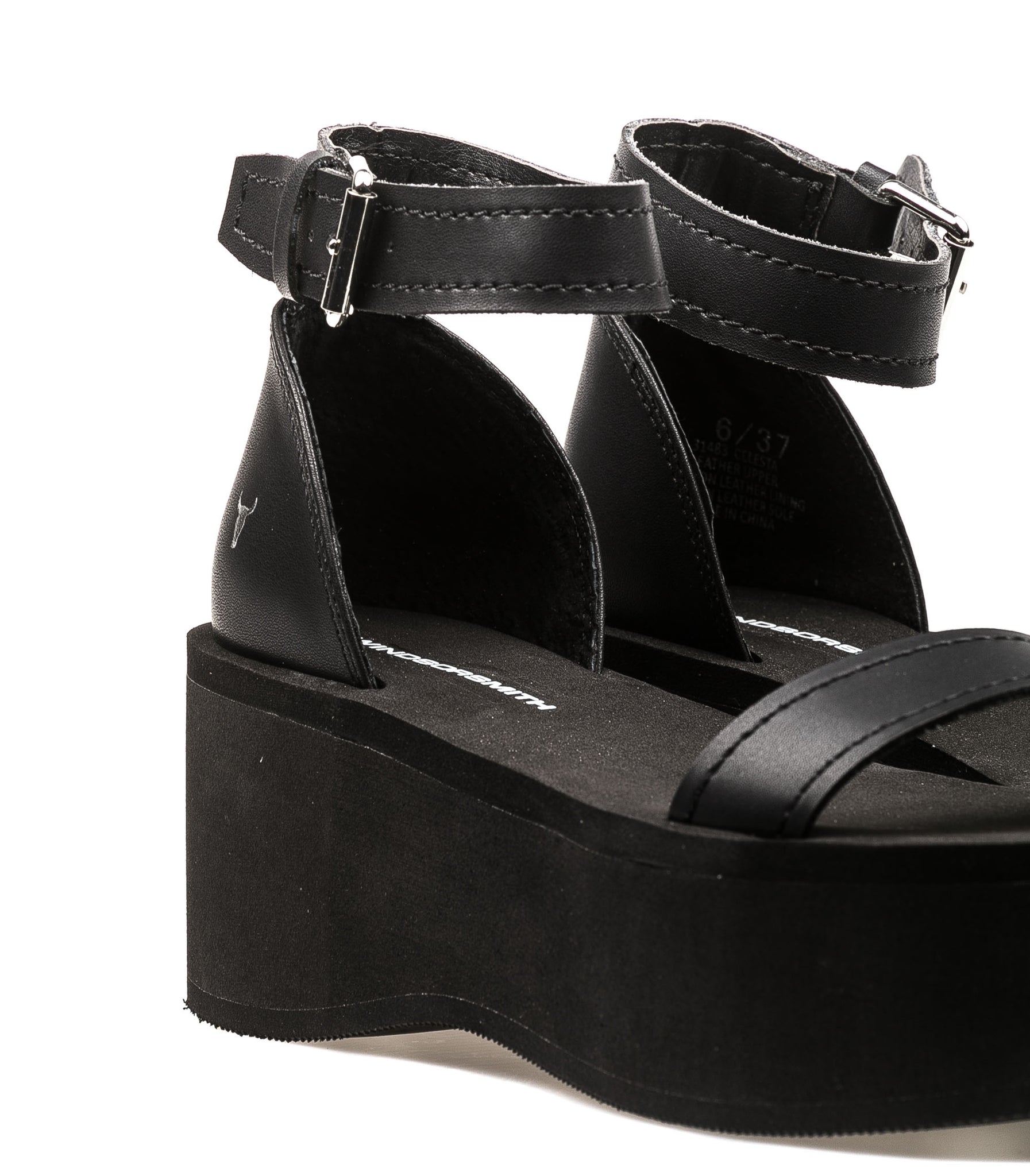 Windsorsmith Sandali Smooth Action Nero Donna Celeste Black Black