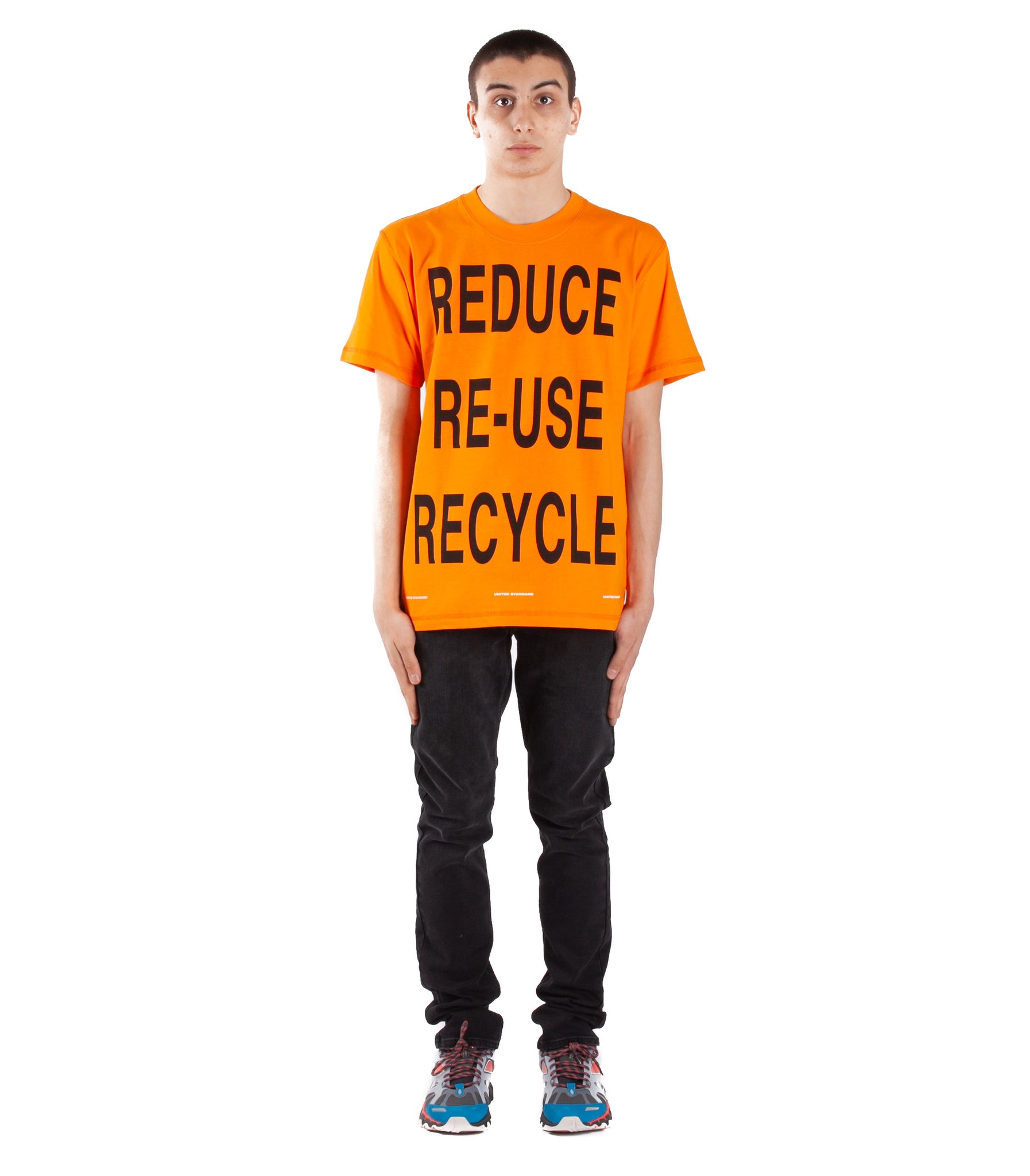 United Standard Virgil Abloh Recycle T-Shirt Arancio