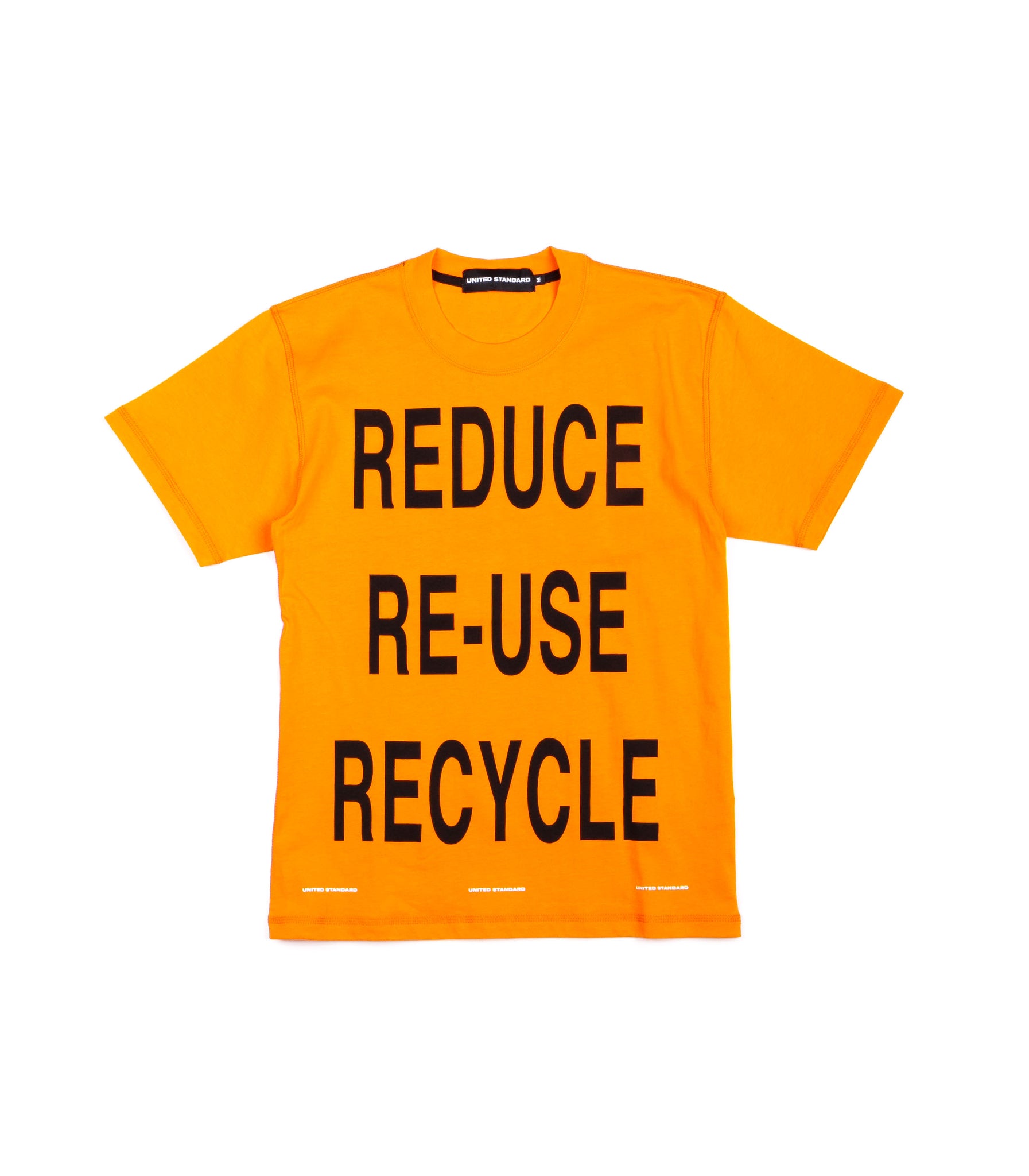 United Standard Virgil Abloh Recycle T-Shirt Arancio