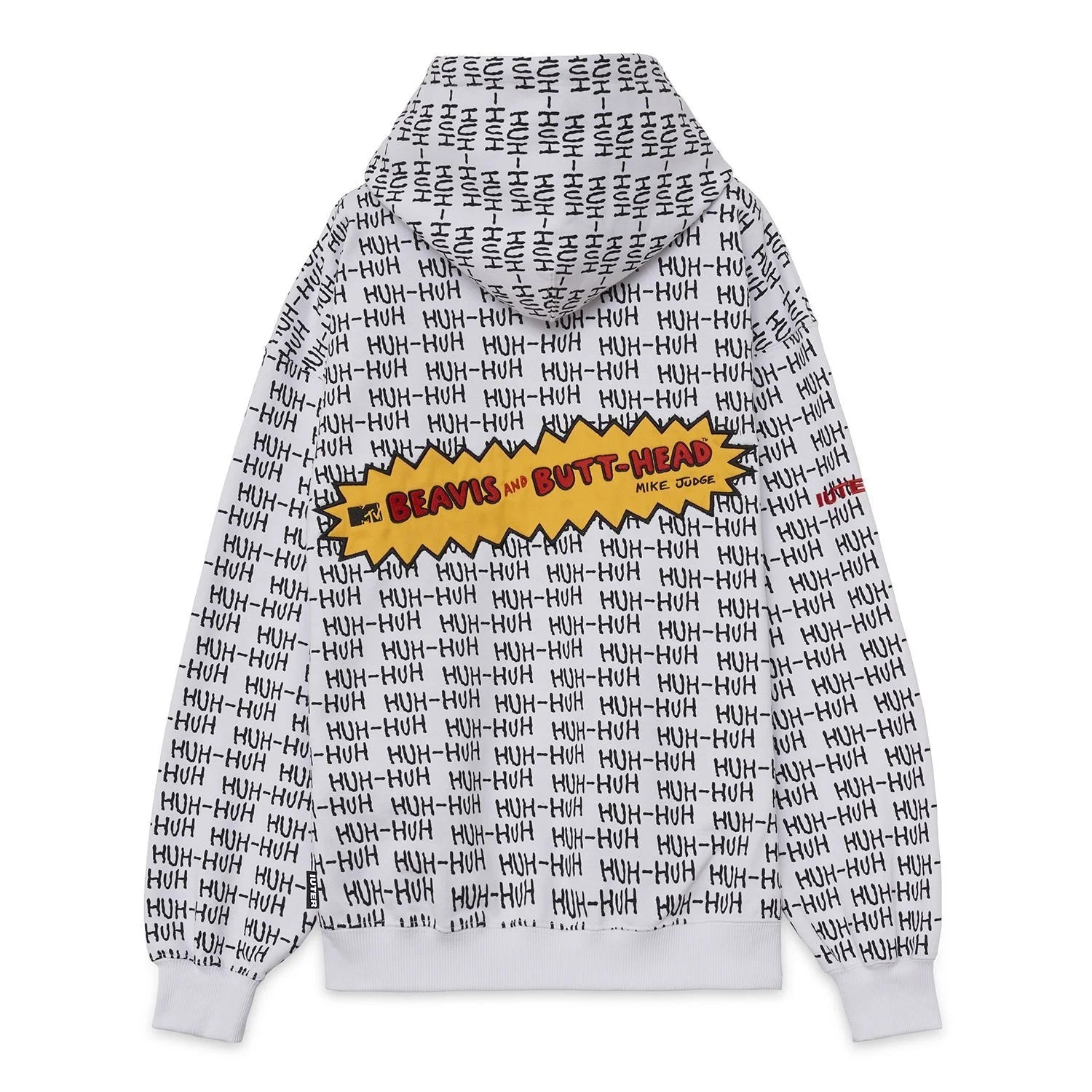 Felpa Cappuccio Iuter B&B Ignorant Hoodie Bianco Uomo