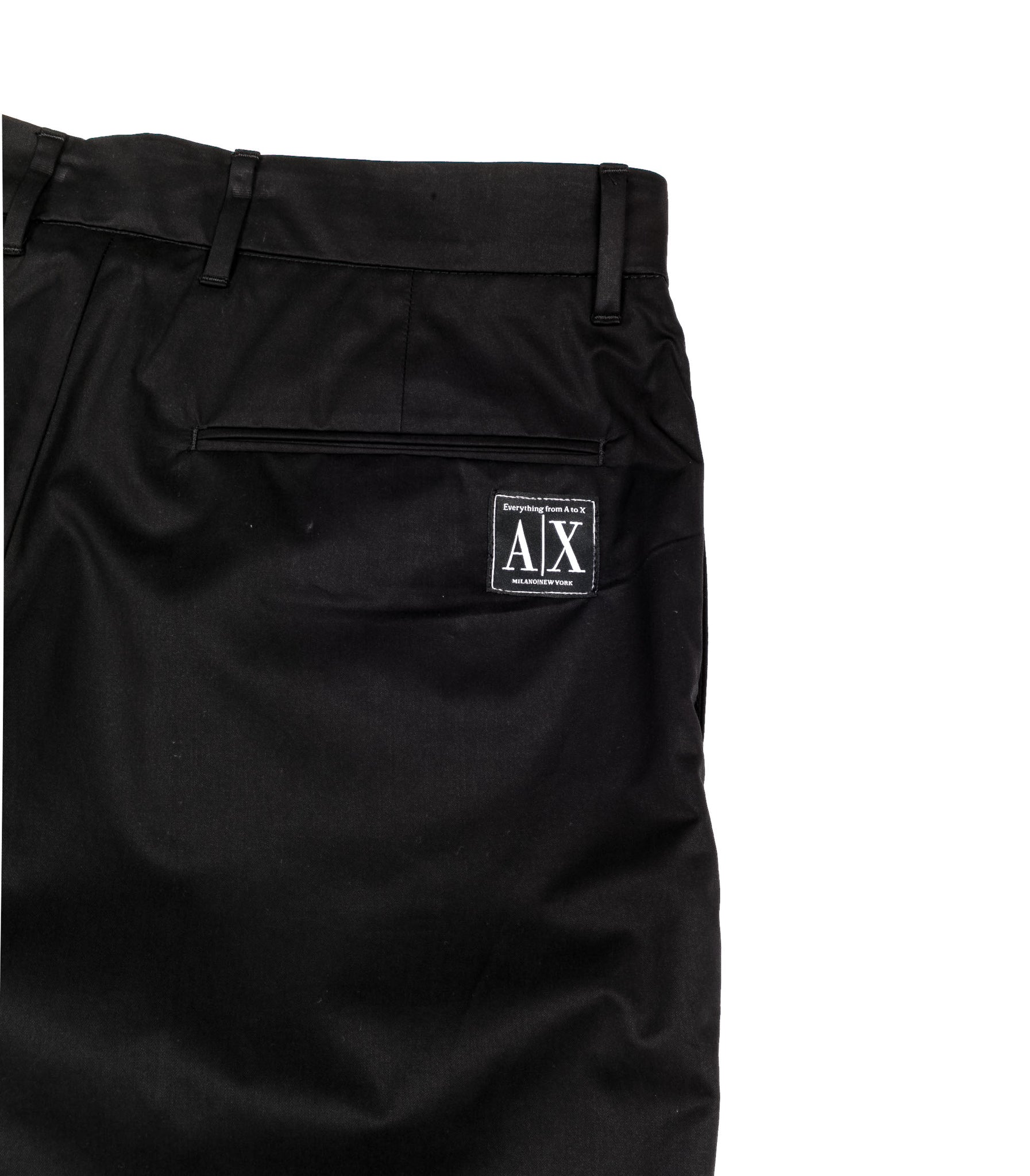 Aramani X Pantalone Largo Cotone Nero Uomo