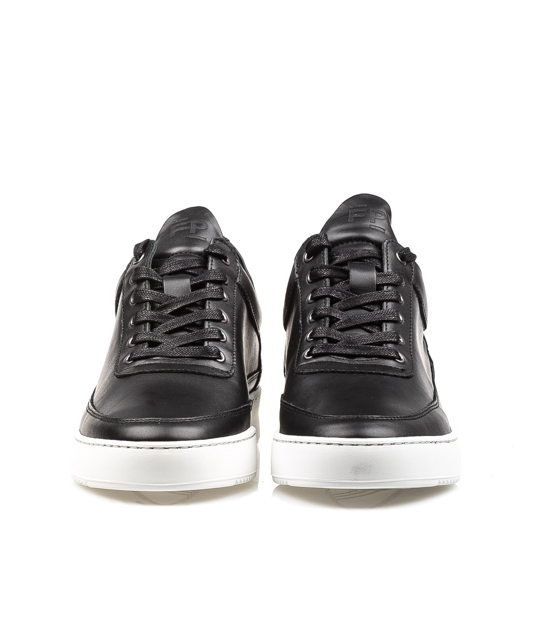 Filling Pieces Low Top Ripple Nappa Black Nero Uomo