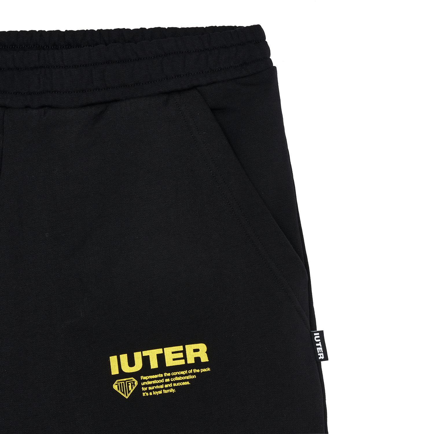 Pantaloni Corti Iuter Info Sweatshort Nero Uomo