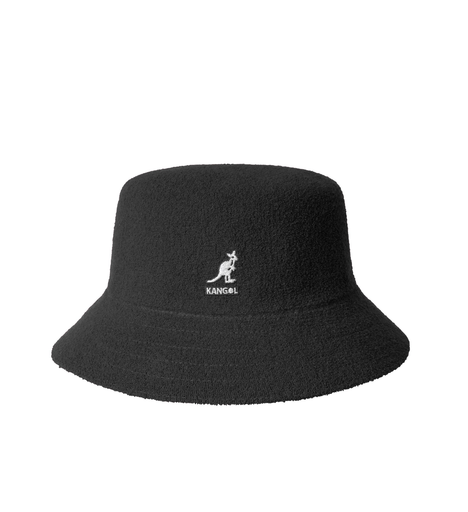 Kangol Bermuda Bucket Hat In Spugna Nero