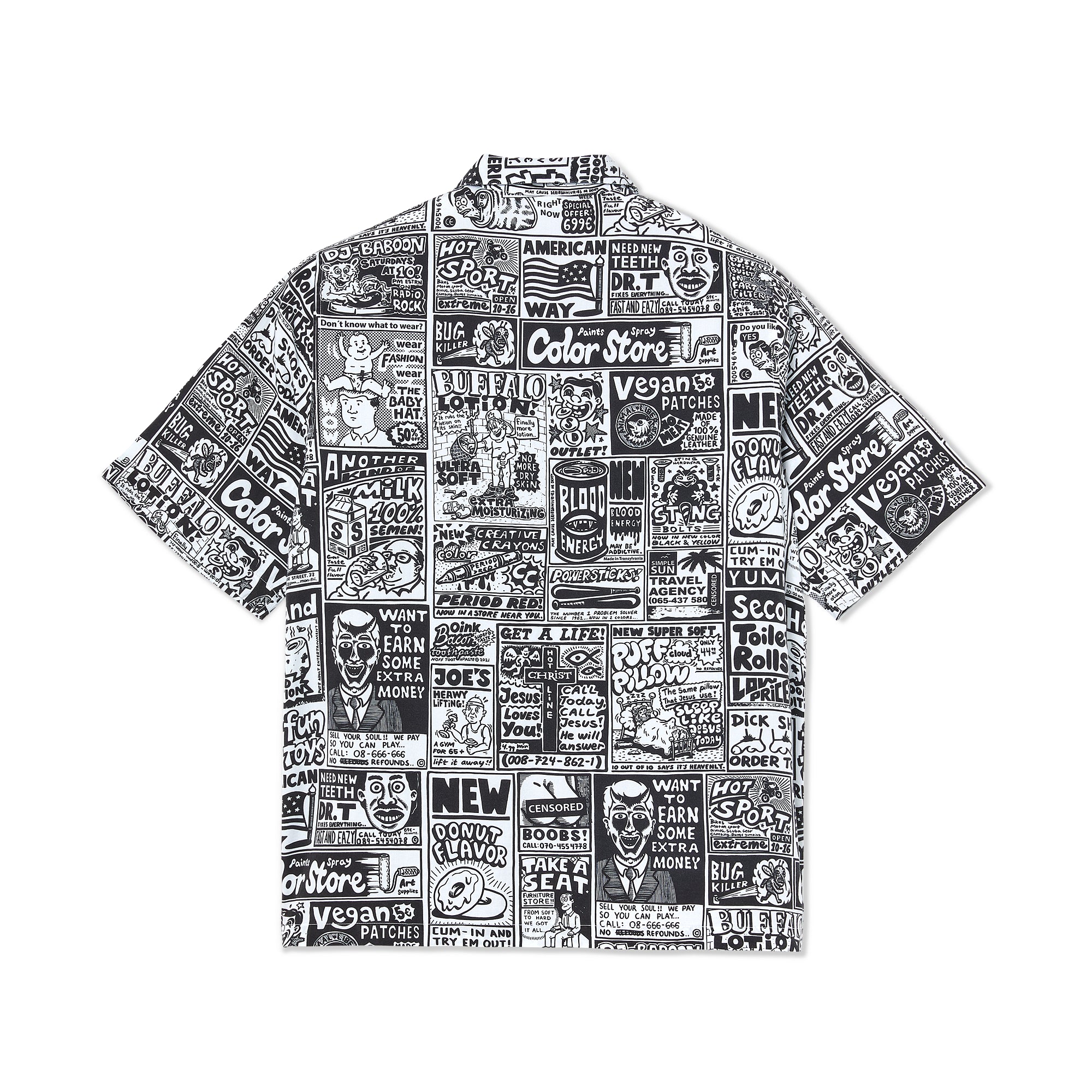 Camicia Manica Corta Polar Classifieds Shirt Bianco Uomo