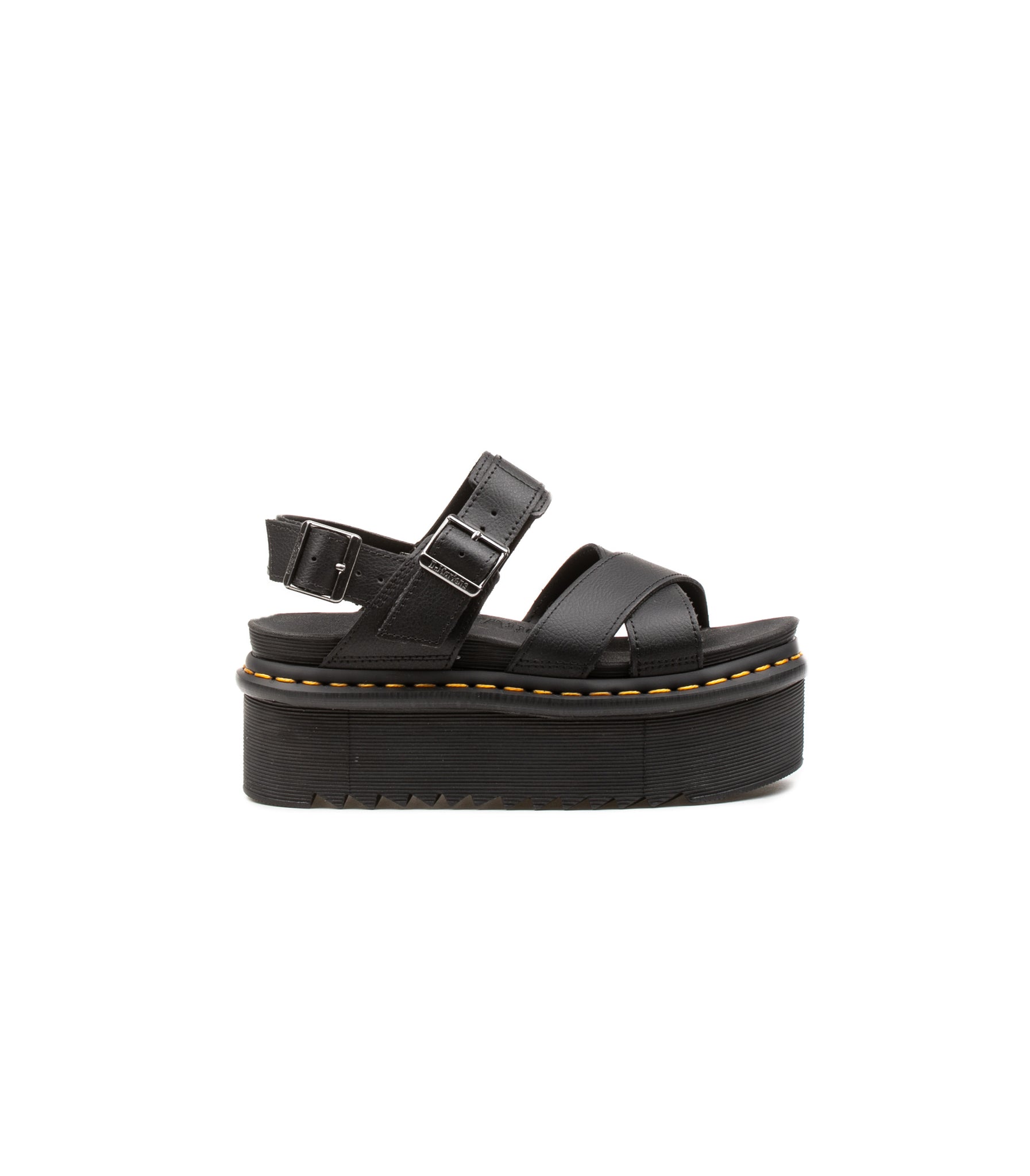 Dr. Martens Sandalo Voss Ii Quad Nero Donna