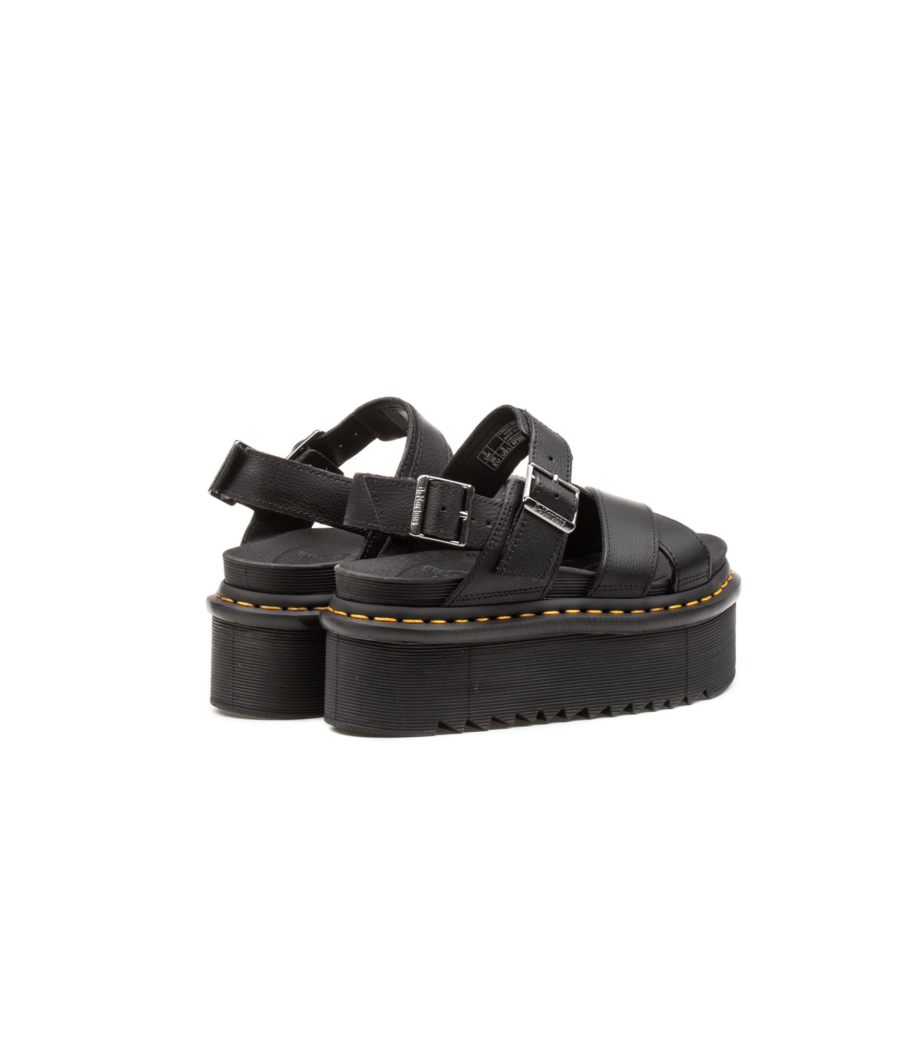 Dr. Martens Sandalo Voss Ii Quad Nero Donna