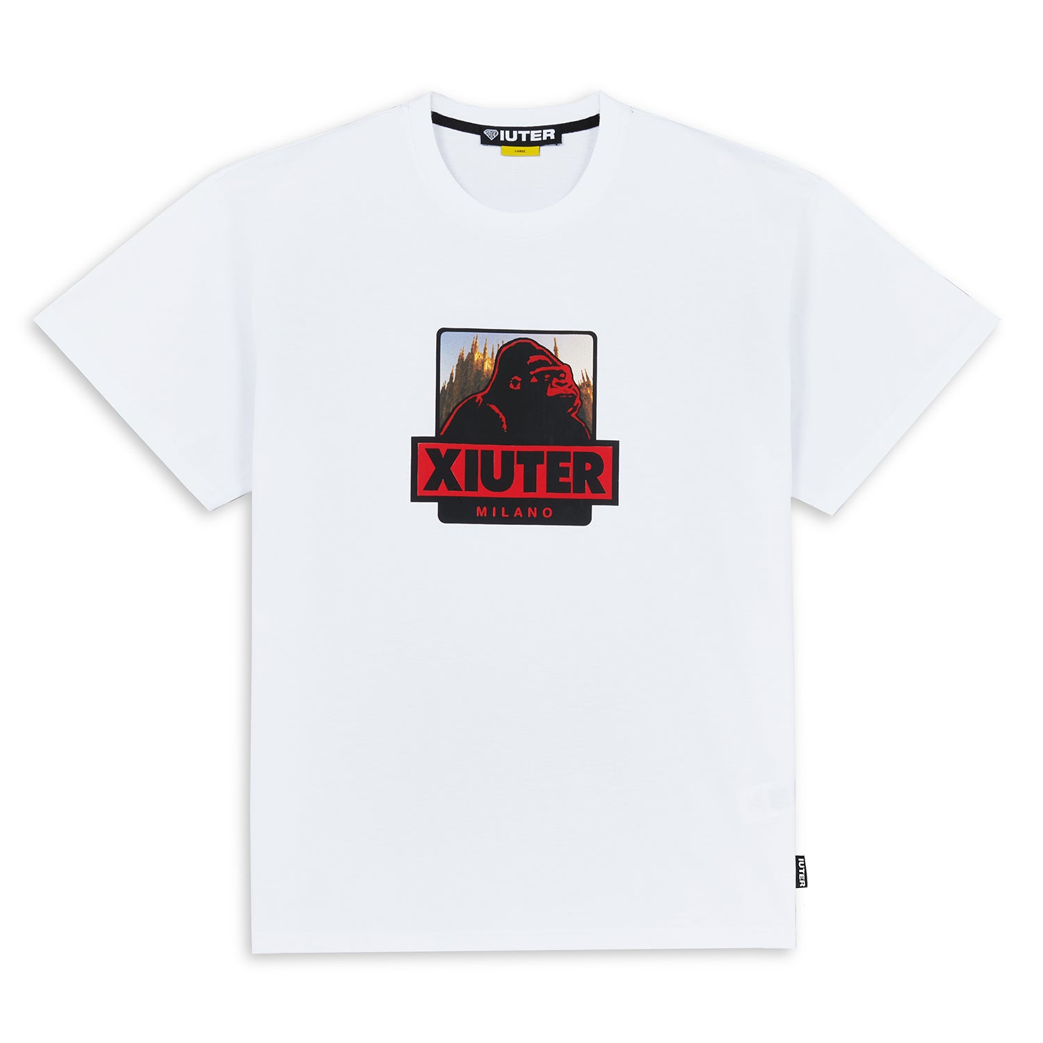 T-Shirt Iuter X Xlarge Logo Bianco Uomo