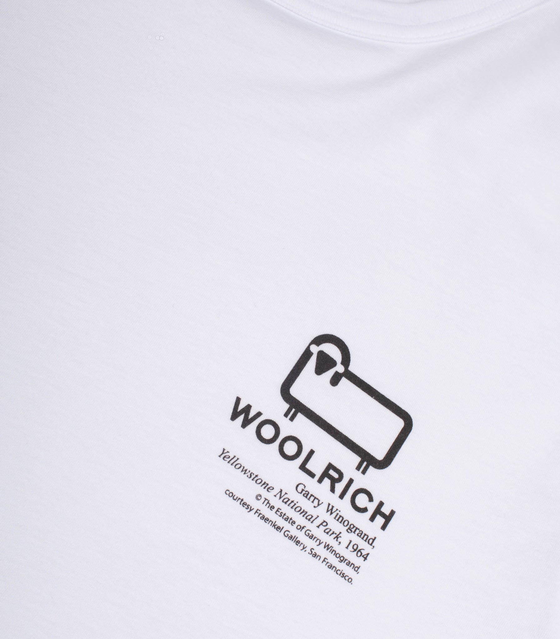 T-Shirt Woolrich Photographic Tee Bianco Uomo