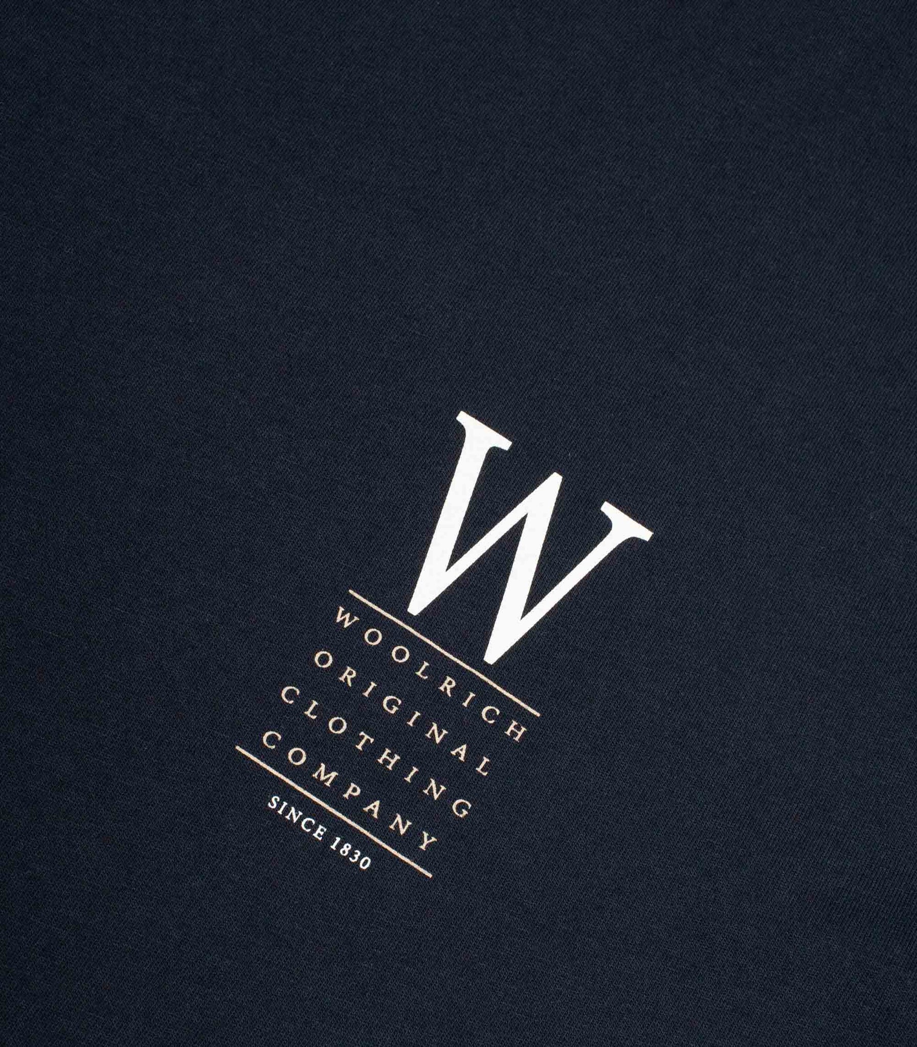 T-Shirt Woolrich Lakeside Tee Blu Uomo