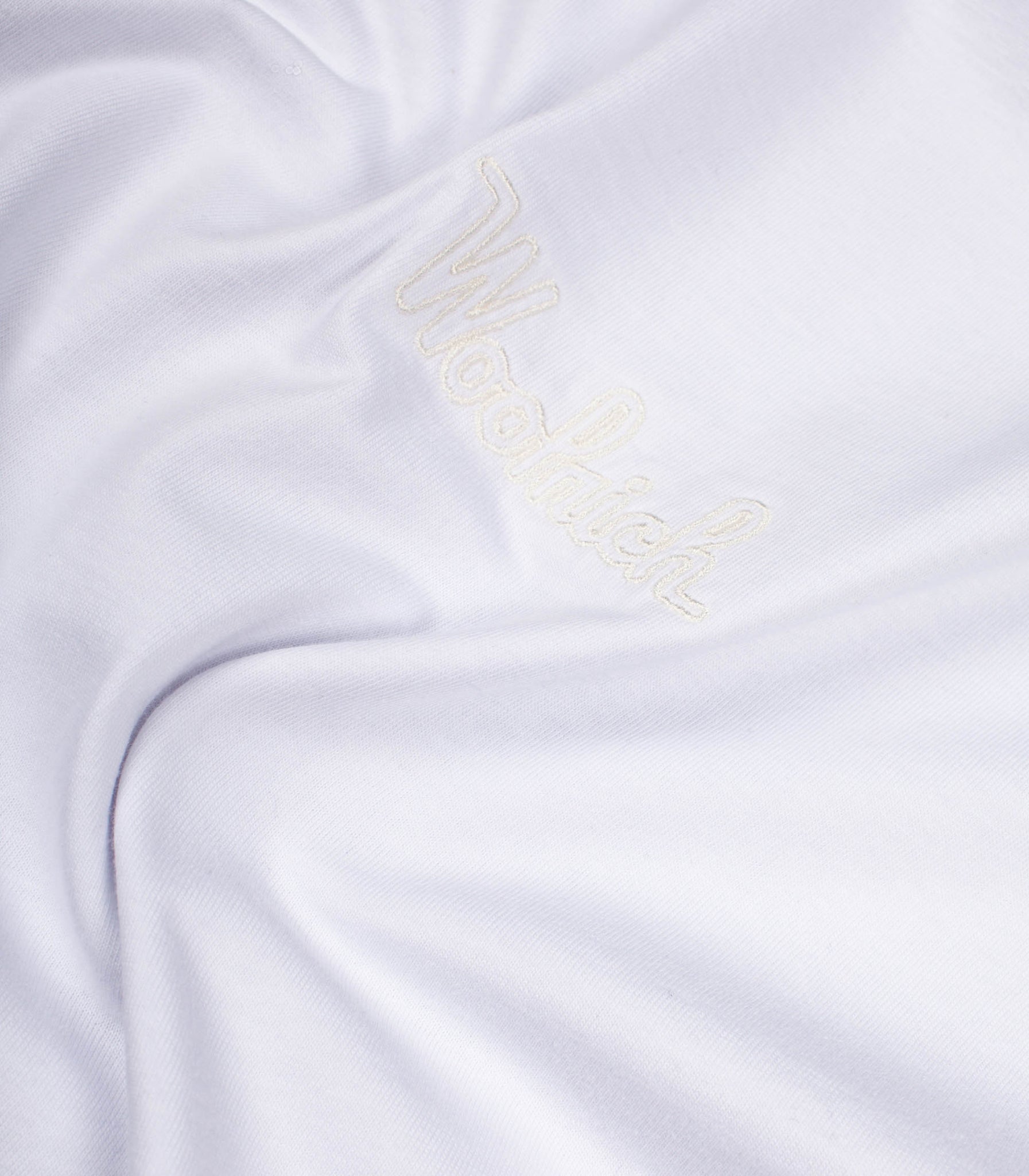 T-Shirt Woolrich Logo Bianco Donna