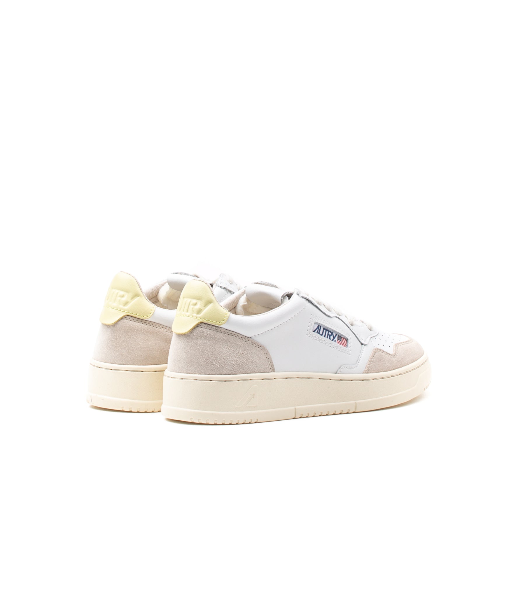 Autry Medalist Low Bianco Giallo Donna