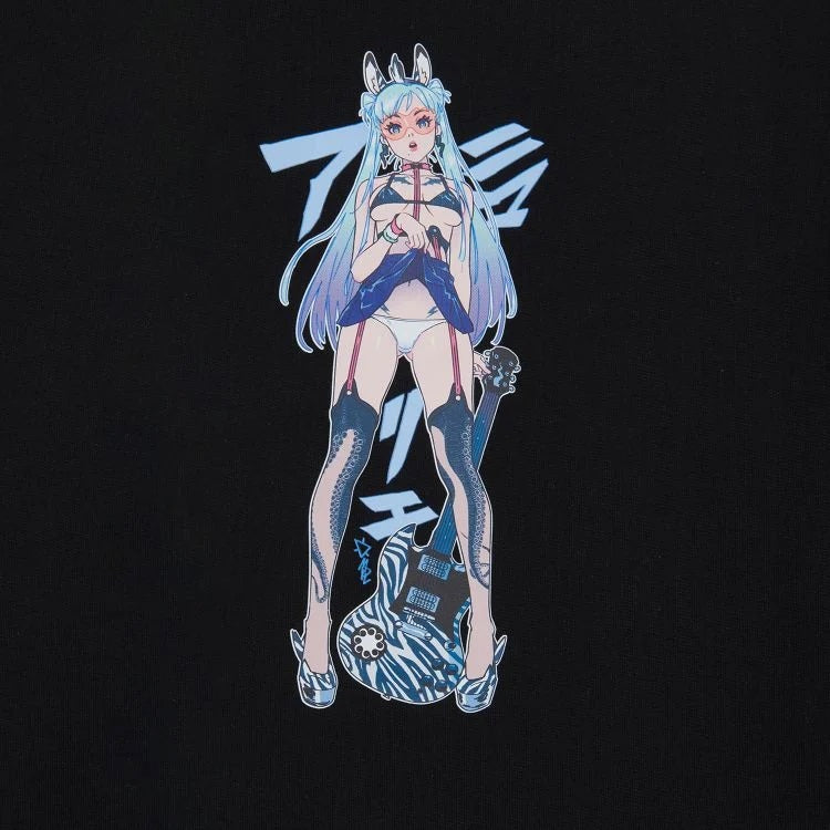 Octopus Zebra Idol Hoodie Nero