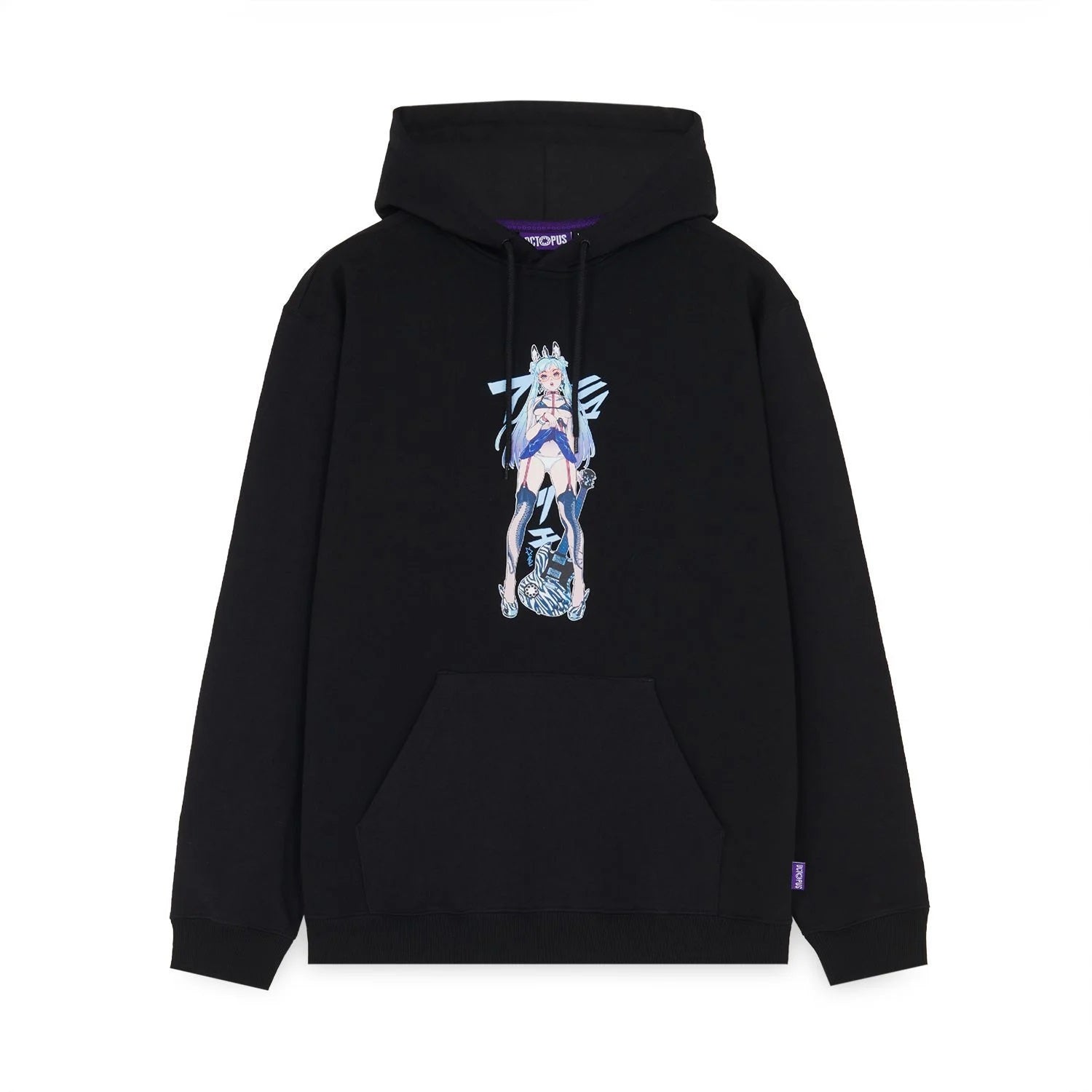 Octopus Zebra Idol Hoodie Nero