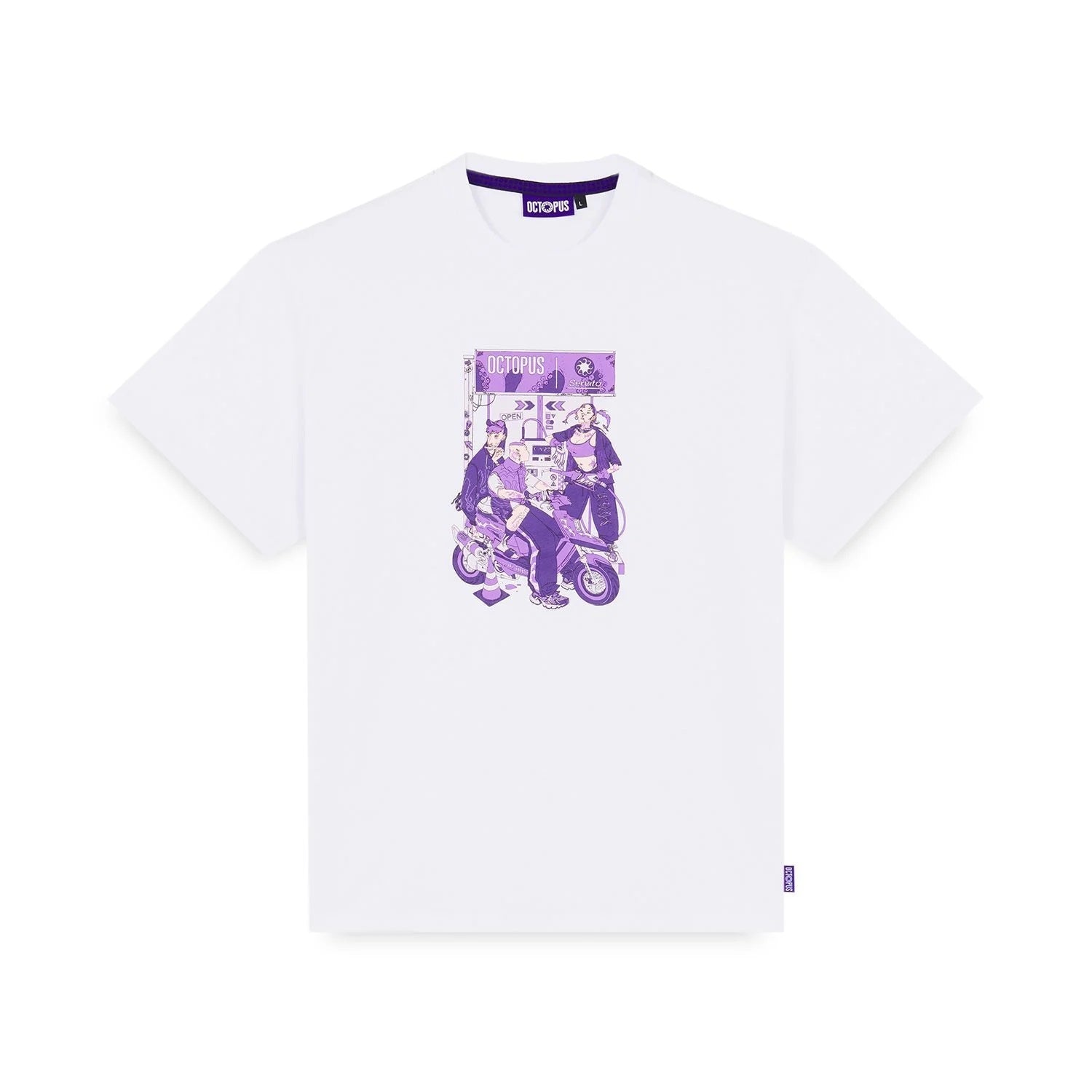 T-Shirt Octopus Gas Tee By Daniele Vanzo Bianco